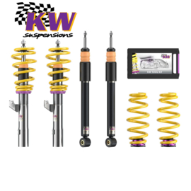 KW COILOVER SUSPENSION V2 Comfort INOX voor: Audi A1, Seat Ibiza Mk IV, Škoda Fabia III, VW Polo