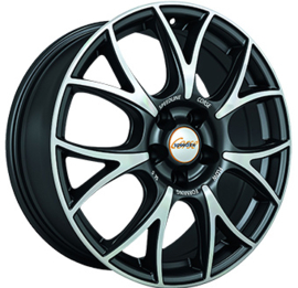 SPEEDLINE SL5 18inch 8,0j 5/112 ET35 Naaf 76mm Mat Zwart / Gepolijst