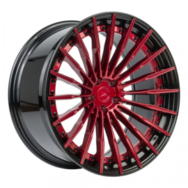 ZP.MODULAR 2 5x112 Blood red Center / Gloss black lip