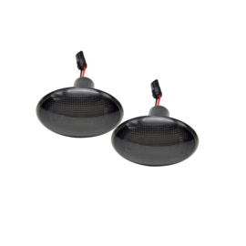 Set LED Zijknipperlichten passend voor Mini R55 Clubman / R56 / R57 Cabrio / R58 Coupe / R59 Roadster - Rookgrijs- incl. Dynamic Running Light