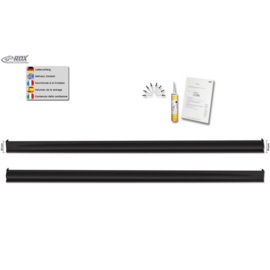 Sideskirts passend voor Peugeot 1007 2005- 'Edition' (ABS)