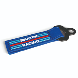 SLEUTELHANGER LEDER MARTINI blauw/wit of donker blauw
