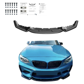Oneway Voorspoilerlip passend voor BMW M2 F87 2016-2020 - Glanzend zwart