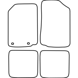 AutoStyle Automatten passend voor Volkswagen Golf II / Jetta II 1983-1992