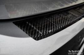 Echt 3D Carbon Achterbumperprotector passend voor Volkswagen Arteon Shooting Brake incl. eHybrid 2020- 'Ribs'