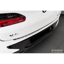 RVS Achterbumperprotector passend voor BMW X4 G02 FL 2021- met M-Pakket 'Ribs'