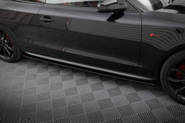 Maxton Design SIDESKIRTS DIFFUSERS AUDI S5 / A5 / A5 S-LINE 8T / 8T FL Gloss Black