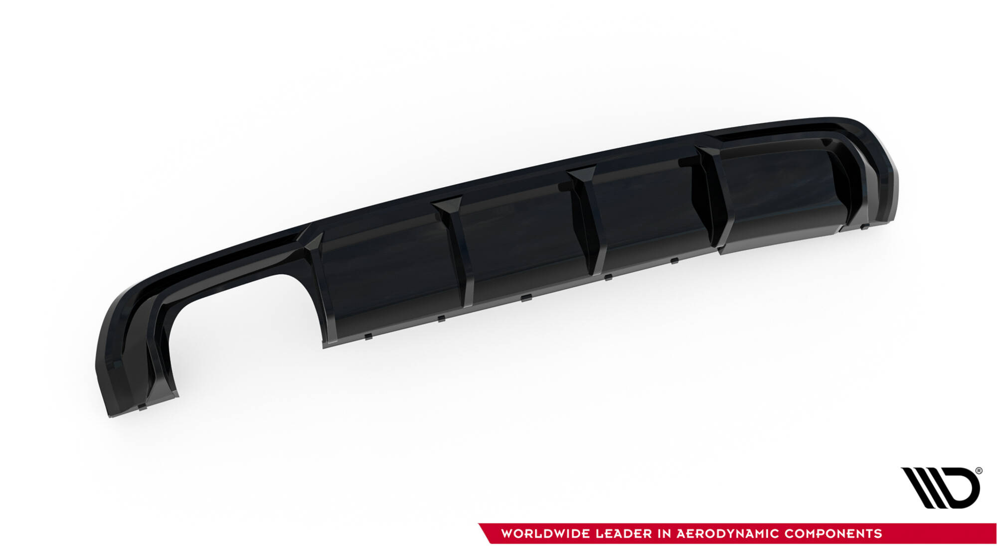 Maxton Design Achterspoiler Audi A3 S-Line Sportback 8V (uitvoering met dubbele uitlaat aan één kant)