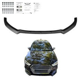 Oneway Voorspoilerlip passend voor Audi S3 Sportback 8V Facelift 2016-2020 - Glanzend zwart