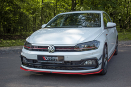 Maxton Design FRONTSPLITTER V.2 Volkswagen Polo GTI / R-line Mk6 Red