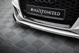Maxton Design VOORSPLITTER V.4 AUDI RS3 SEDAN 8V FACELIFT Gloss Black