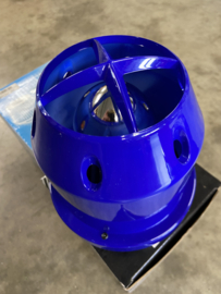 Air Filter 76mm Blauw/Chroom/Rood