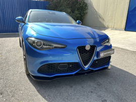 Motordrome Voorspoiler passend voor Alfa Romeo Giulia Veloce 2015- (ABS Glanzend zwart)