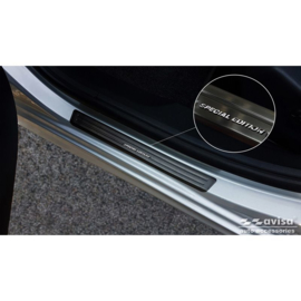 Zwarte RVS Instaplijsten passend voor Peugeot 508 Sedan & SW 2011-2014 & FL 2014-2018 - 'Special Edition' - 4-delig