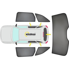 SunClip Zicht- & Zonwering passend voor Audi Q3 (F3B) 2019-2025 excl. Sportback