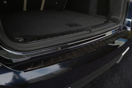 Echt 3D Carbon Achterbumperprotector passend voor BMW iX3 (G08) 2020- 'Ribs'