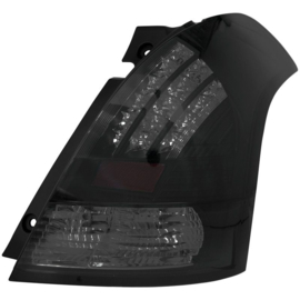 Set LED Achterlichten passend voor Suzuki Swift II 2005-2010 - Zwart/Smoke