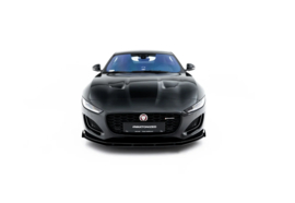 Maxton Design Street Pro Front Splitter + Flaps Jaguar F-Type X152 Facelift 2
