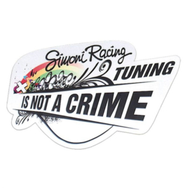 Simoni Racing Sticker 'Tuning is not a crime' - 150x100mm