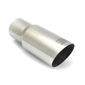 Ulter Sport Uitlaatsierstuk - Rond Ø80mm Schuin - Lengte 180mm - Montage ->50mm - RVS