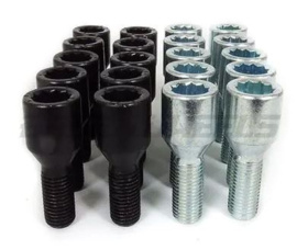 SK-Import Wielbouten Lang 32mm Ster Staal M12x1.5 (Zwart of Zilver)