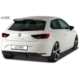 Achterskirt 'Diffusor' passend voor Seat Leon 5F SC/5-deurs 2013-2017 excl. ST/FR/Cupra (ABS zwart glanzend)