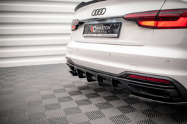 Maxton Design ACHTERPANEEL AUDI A4 B9 FACELIFT Gloss Black