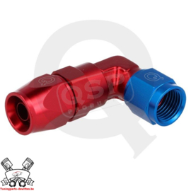 PTFE Slang adapter 90° D08 - Forged