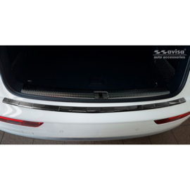 Echt 3D Carbon Achterbumperprotector passend voor Audi Q5 (FY) 2017-2020 & FL 2020-