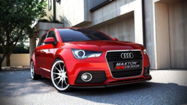 Maxton Design VOORSPLITTER AUDI A1 8X Gloss Black