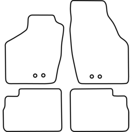Automatten passend voor Opel Agila 2004-2008