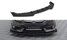 Maxton Design Street Pro Frontsplitter + kleppen Honda Civic Mk10