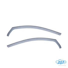 DGA Zijwindschermen passend voor Volkswagen Golf V & VI Variant 2007-2013 & Jetta V 2005-2010 (2-delig) Voorportieren (Smokegrey)