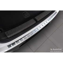 RVS Achterbumperprotector passend voor BMW X4 G02 FL 2021- met M-Pakket 'Ribs'