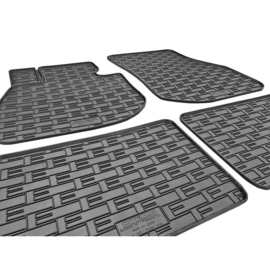 Rubber matten passend voor BMW iX1 (U11) 2022- (4-delig + montagesysteem)