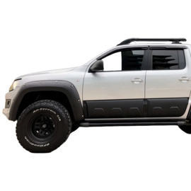 Oneway Set deurpanelen passend voor Volkswagen Amarok MK1 2010-2022 - Matzwart