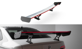 Maxton Design Carbon Spoiler Met Interne Beugels Staanders + LED Volkswagen Jetta GLI Mk7