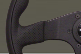 Personal Stuur 350mm/0mm Leer Zwart