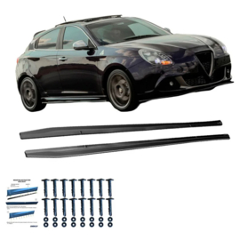 Oneway Set Sideskirts passend voor Alfa Romeo Giulietta Sport 2010-2020 - Glanzend zwart