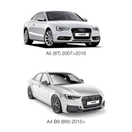 Simoni Racing Aluminium Spoorverbreder Set - 2x15mm(VA) - 2x18mm(AA) (Naaf 66,6mm) inclusief wielbouten - passend voor Audi diversen