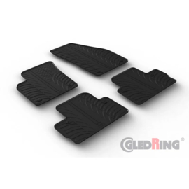 Gledring Rubbermatten passend voor Volvo C30 2006-2013 (T profiel 4-delig + montageclips)