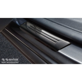 Zwart RVS Instaplijsten passend voor Opel Zafira 2012-2019 - 'Special Edition' - 4-delig