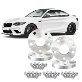 Simoni Racing Aluminium Spoorverbreder Set - 2x12mm(VA) - 2x12mm(AA) (Naaf 72,6mm) inclusief wielbouten - passend voor BMW diversen