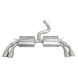 100% RVS Dubbele Sportlaat passend voor Audi A3 (8V) Sportback S3 2.0i TFSI 300pk 2013- 2x80mm Racing