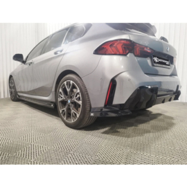 Motordrome Achterbumperskirts (Hoeken) passend voor BMW 1-Serie (F70) M-Sport excl. M135 2024- (ABS Glanzend zwart)
