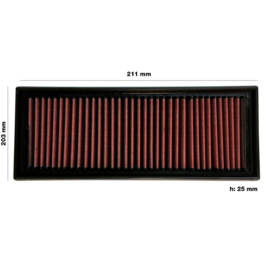 Simoni Racing vervangingsfilter passend voor Volkswagen Jetta/Passat 2005-2010 Tiguan 2007-2010 GTi 2009-2010 Eos 2006-2009