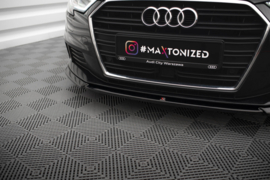 Maxton Design VOORSPLITTER V.2 AUDI A3 SPORTBACK 8V FACELIFT Gloss Black