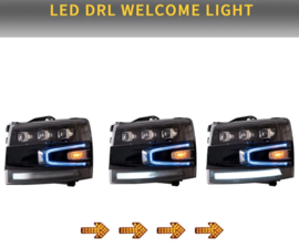 VLAND LED-projectorkoplampen voor Chevrolet Silverado 1500 2500HD 3500HD 2007-2013