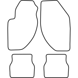 Automatten passend voor Alfa Romeo 166 1998-2000