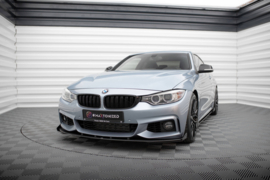 Maxton Design Street Pro Frontsplitter + flappen BMW 4 Coupé / Gran Coupé / Cabrio M-Pack F32 / F36 / F33